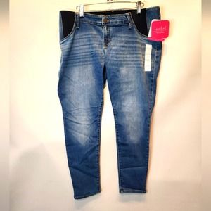 New Ingrid Maternity Jeans Jeggings Stretch Denim Expandable Sides Size …